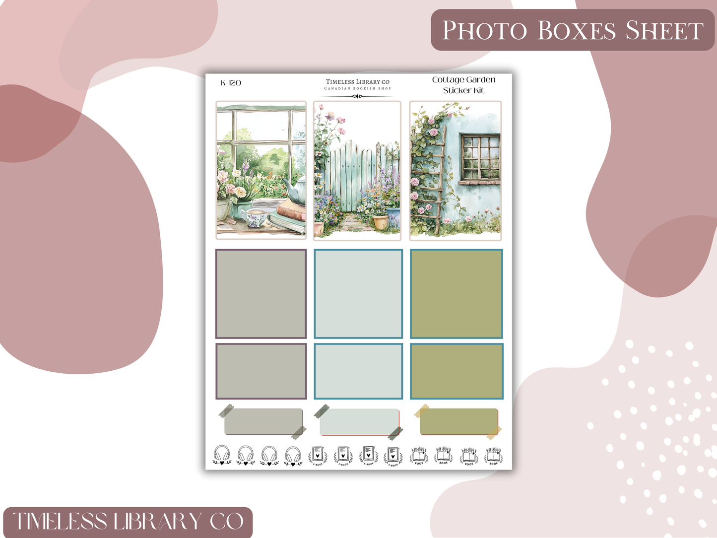 Cottage Garden Vertical Sticker Kit