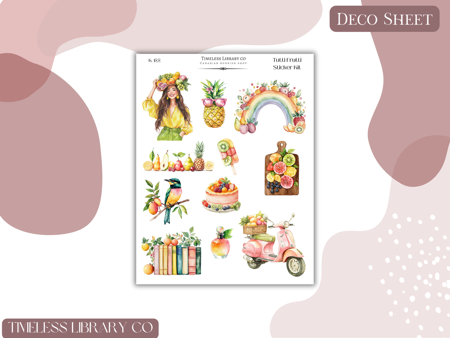 Tutti Fruitti Vertical Sticker Kit