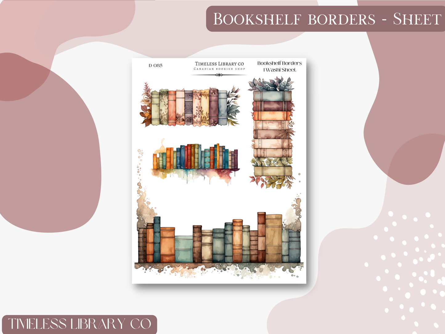 Bookshelf Borders Deco Set