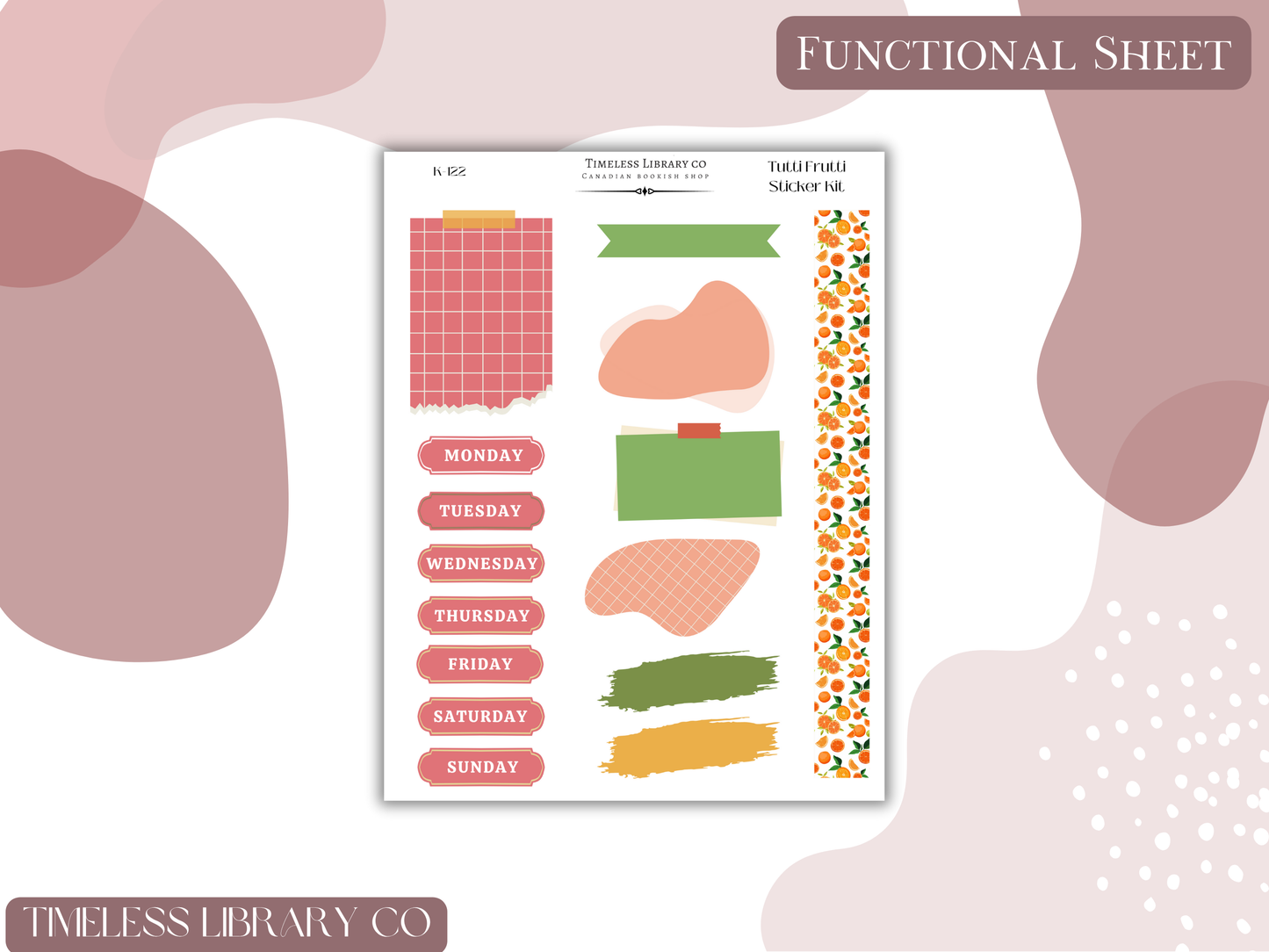 Tutti Fruitti Vertical Sticker Kit