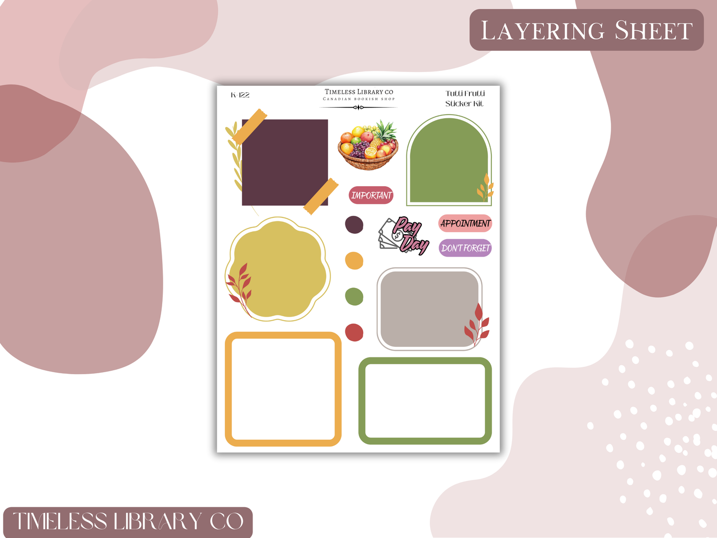 Tutti Fruitti Vertical Sticker Kit