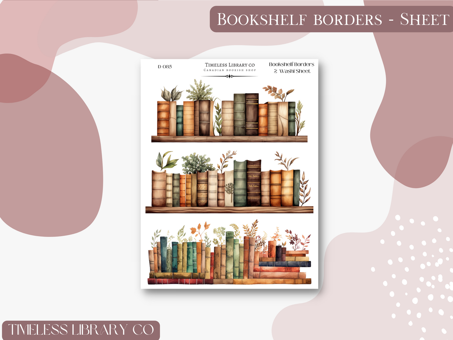 Bookshelf Borders Deco Set