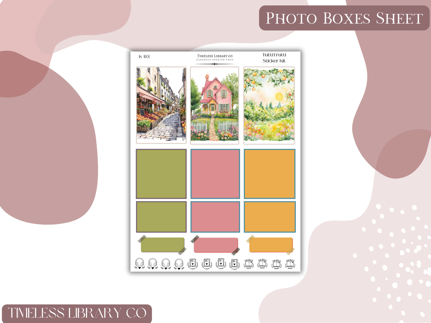 Tutti Fruitti Vertical Sticker Kit