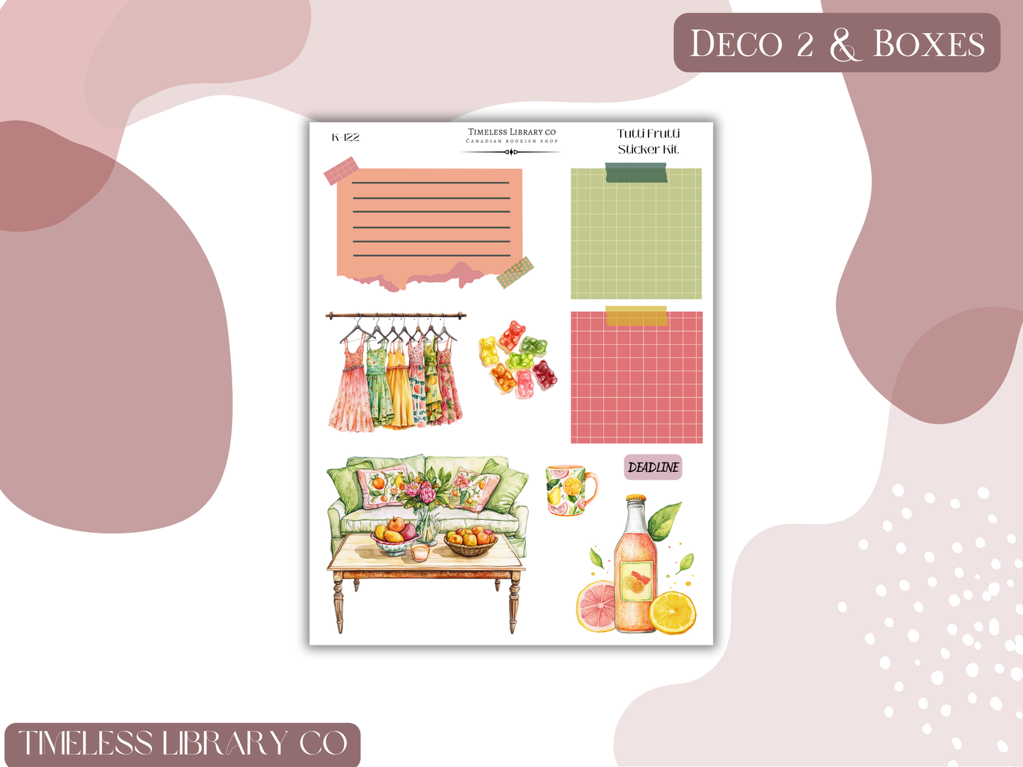 Tutti Fruitti Vertical Sticker Kit