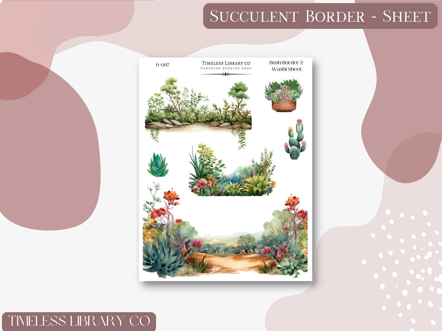 Succulent Borders Deco Set