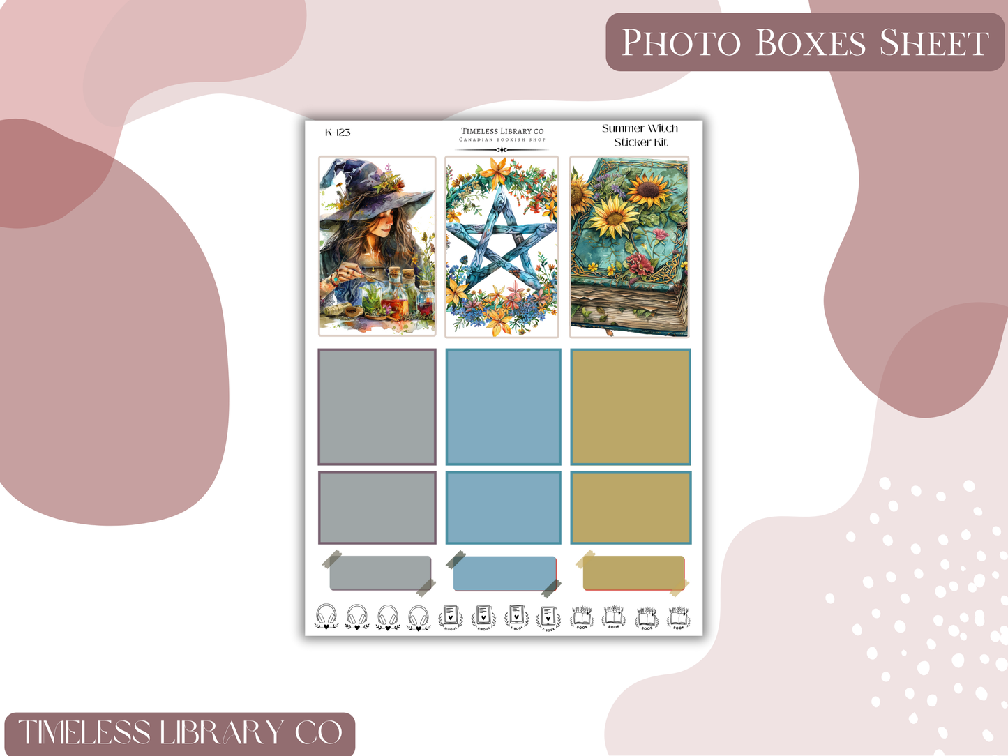 Summer Witch Vertical Sticker Kit