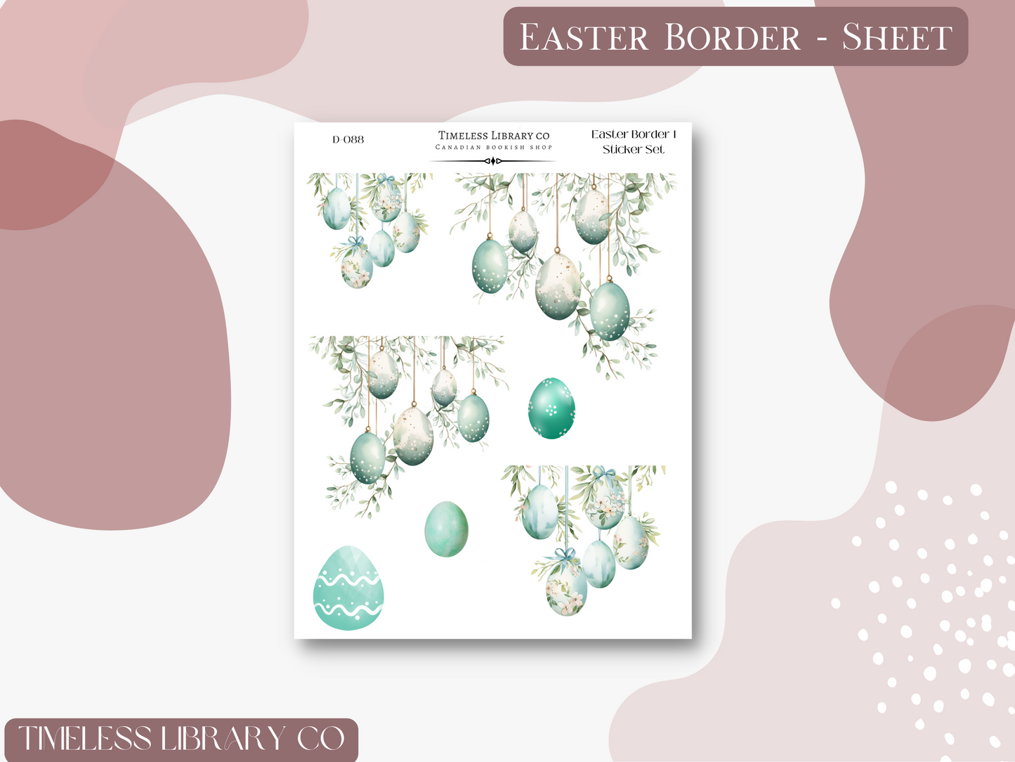 Easter Egg Borders Deco Set
