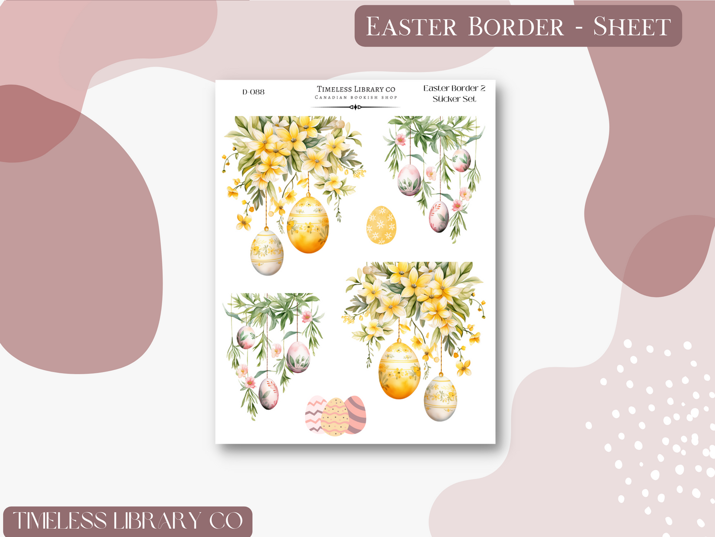 Easter Egg Borders Deco Set