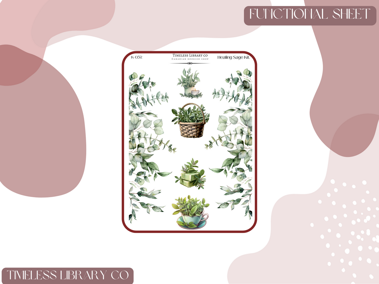 Healing Sage Vertical Sticker Kit