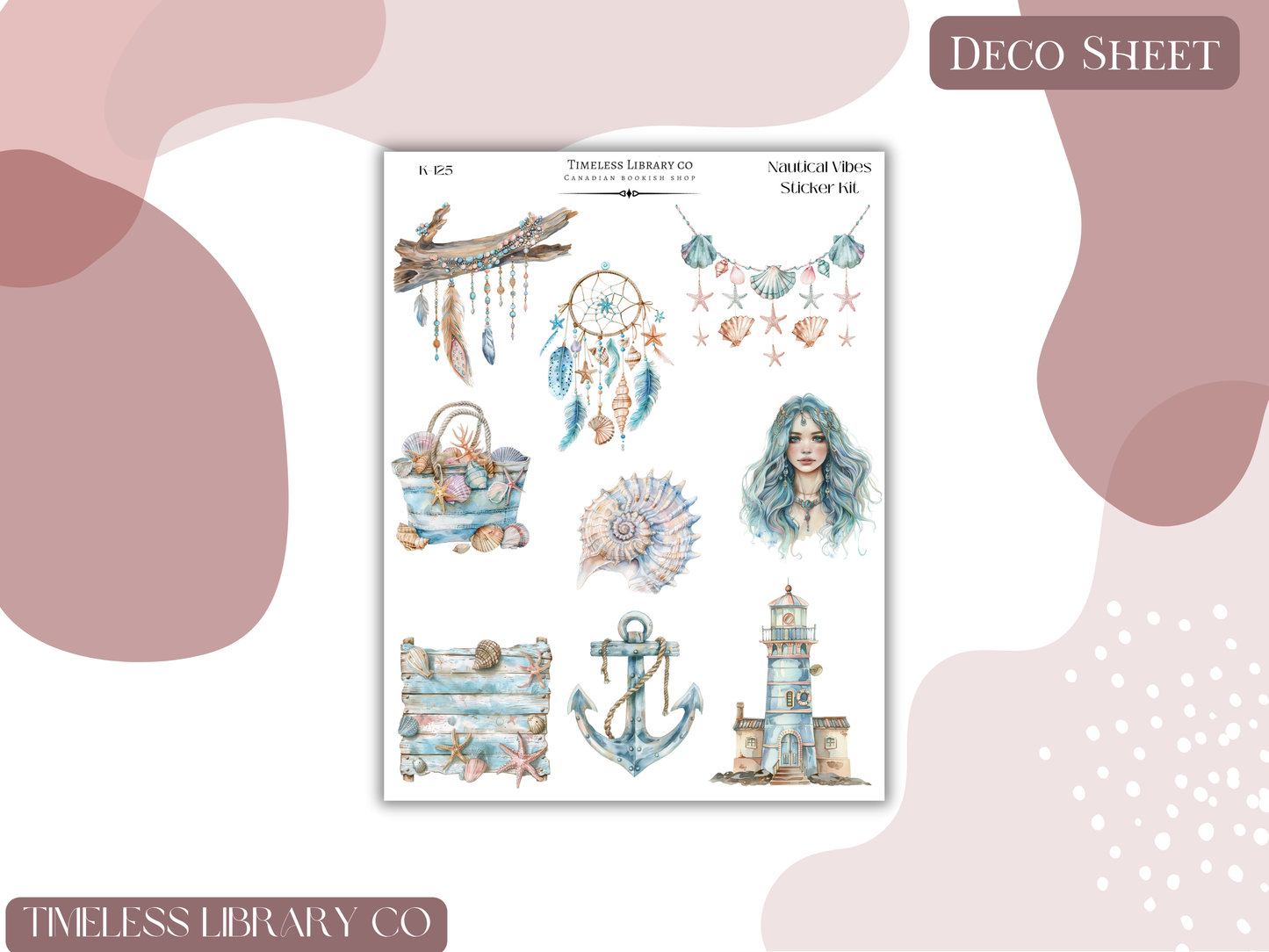 Nautical Vibes Vertical Sticker Kit