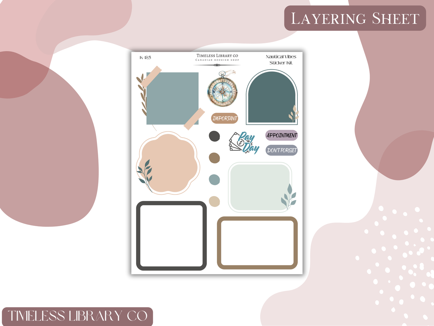 Nautical Vibes Vertical Sticker Kit