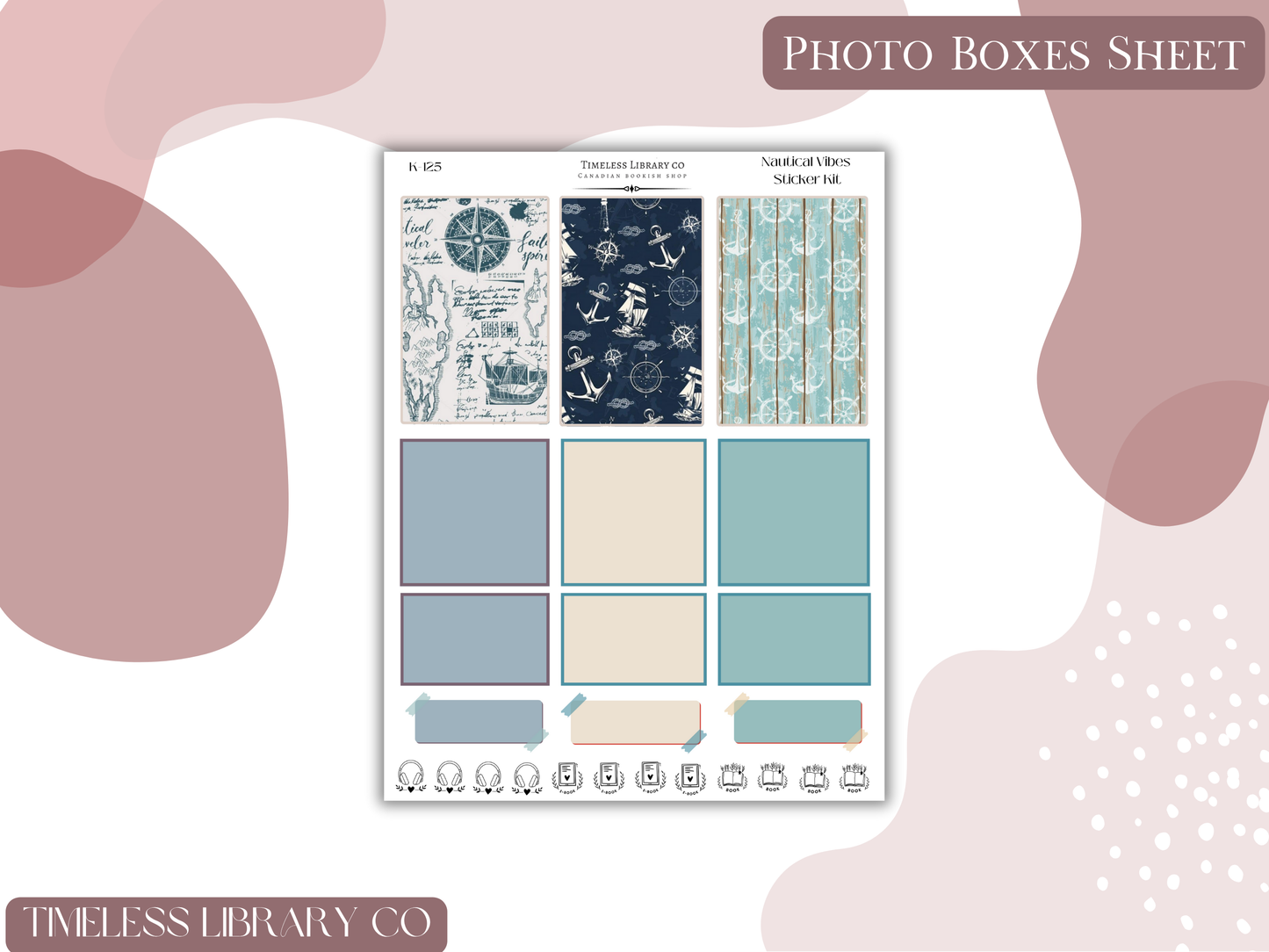 Nautical Vibes Vertical Sticker Kit