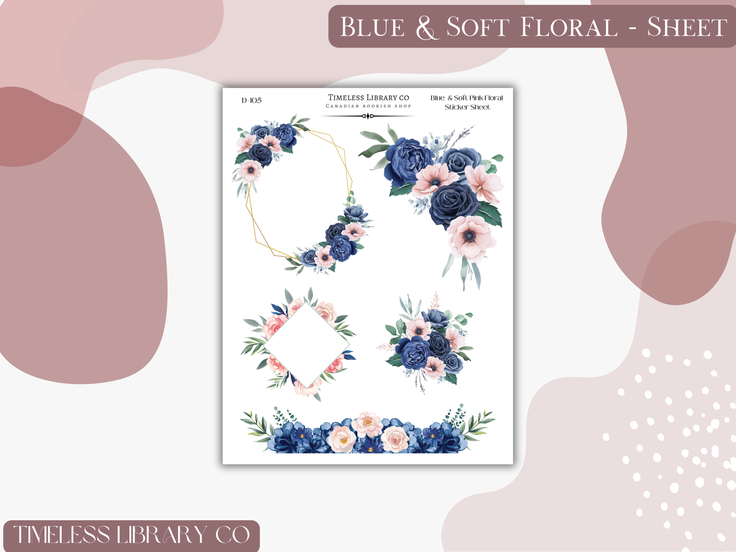 Blue & Soft Florals