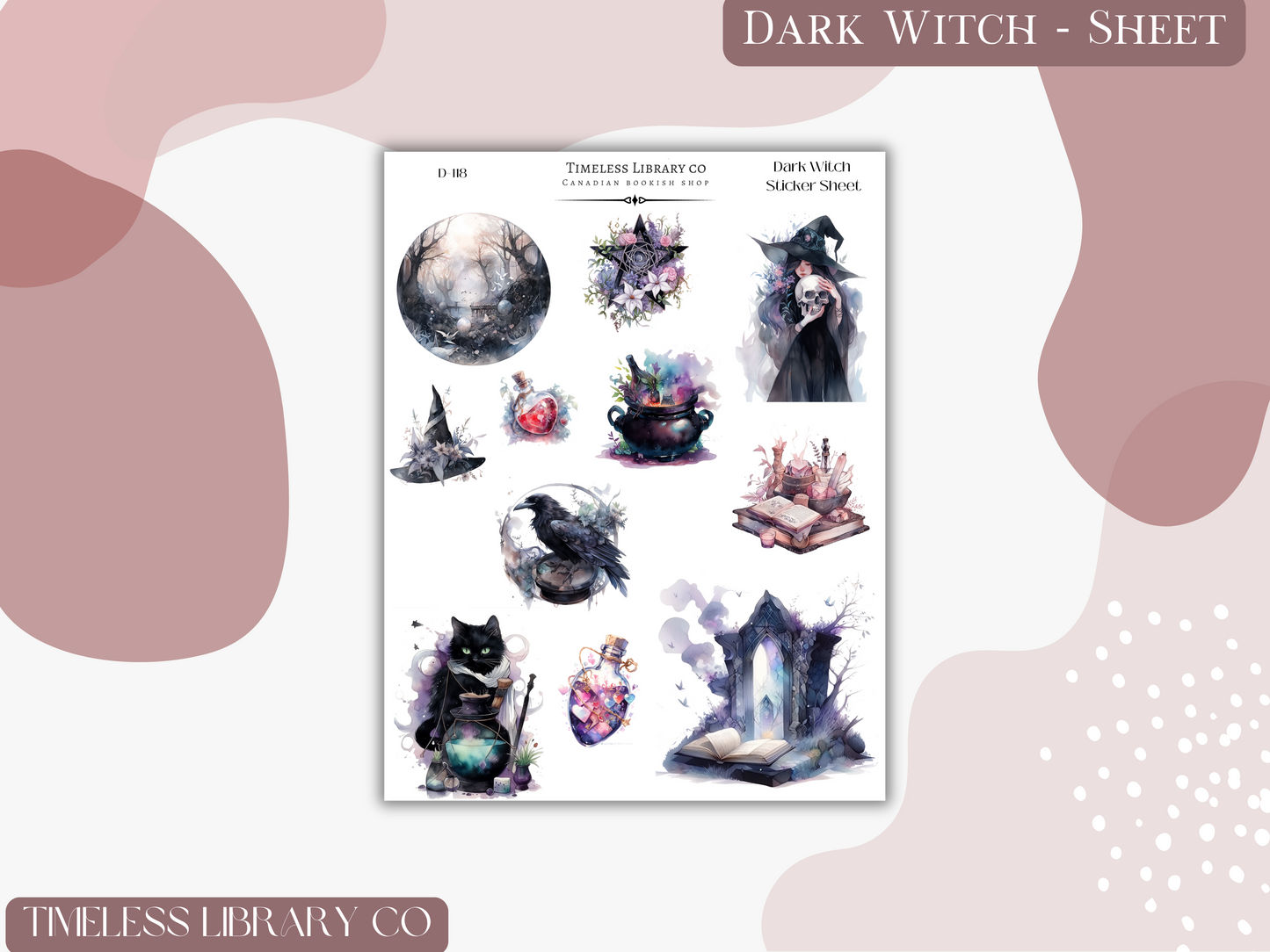Dark Witch Sticker Sheet