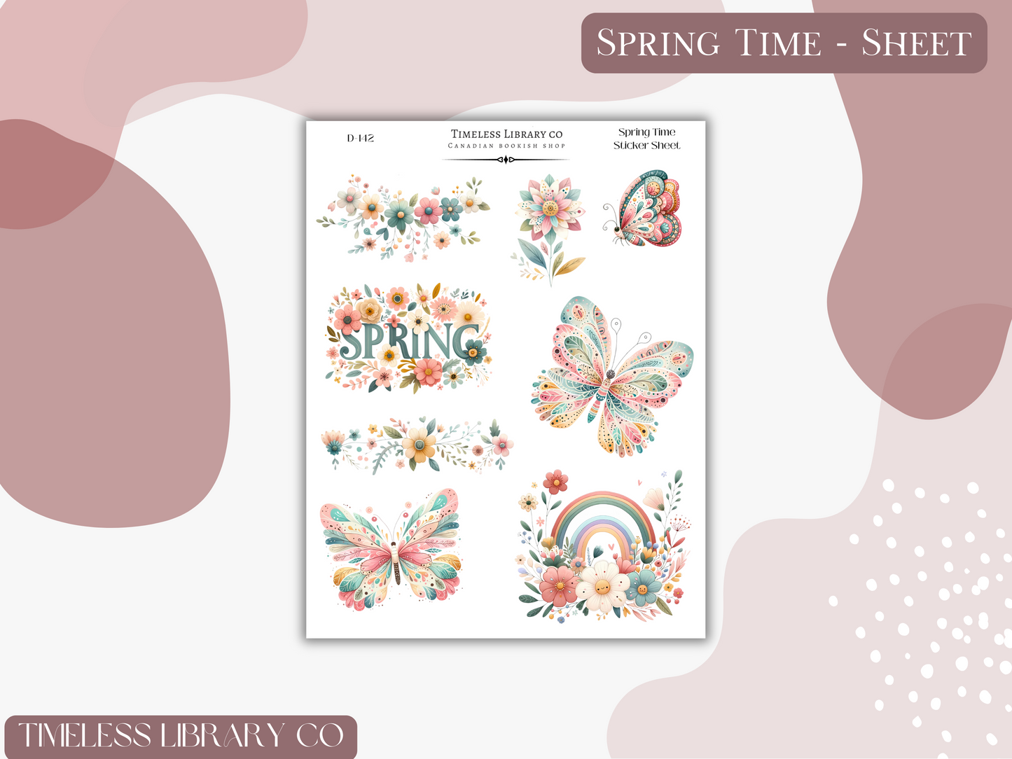 Spring Time Sticker Sheet