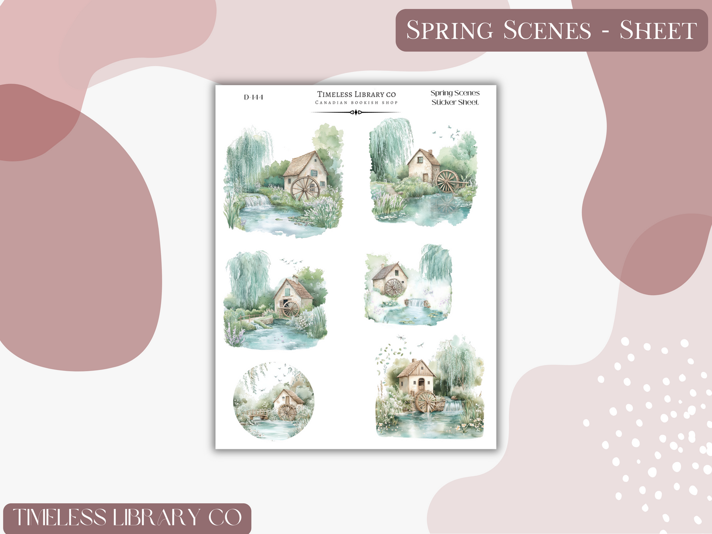 Spring Scenes Sticker Sheet