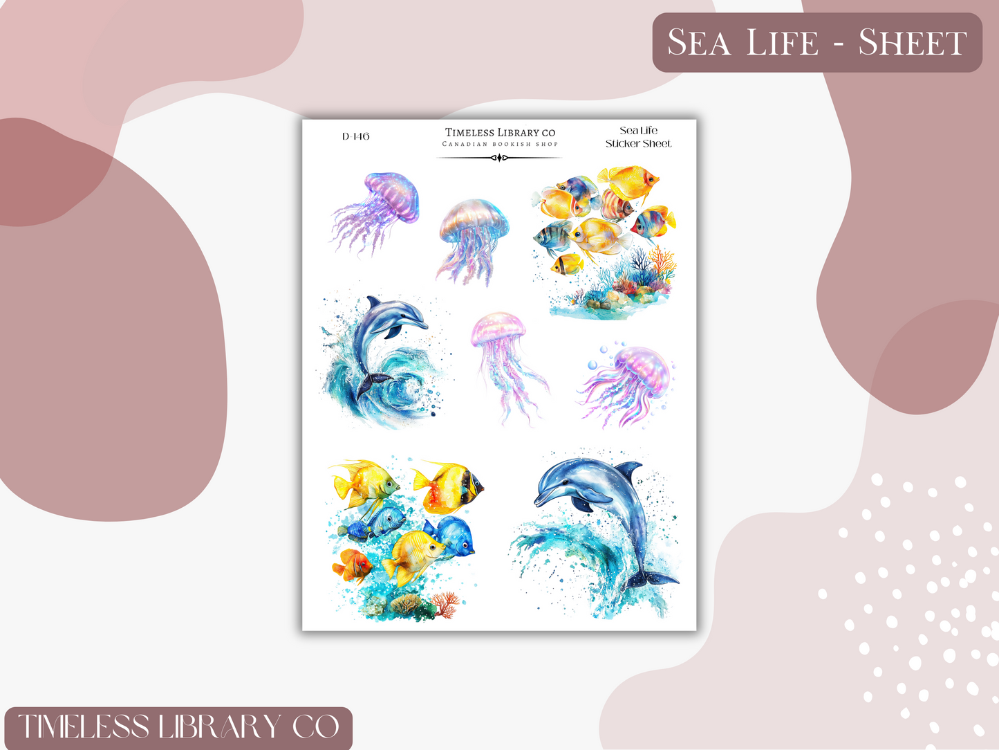 Sea Life Sticker Sheet