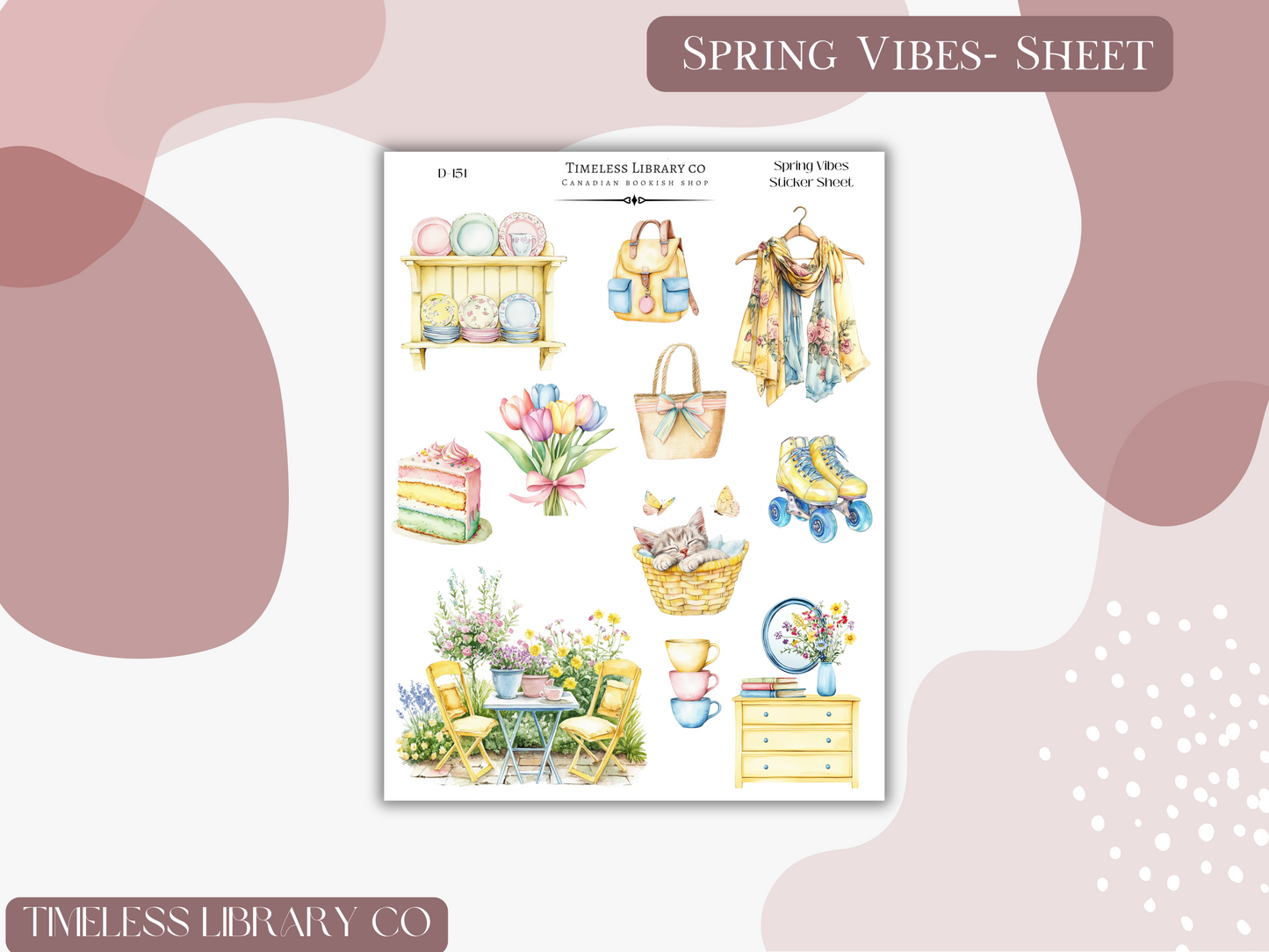 Spring vibes Sticker Sheet