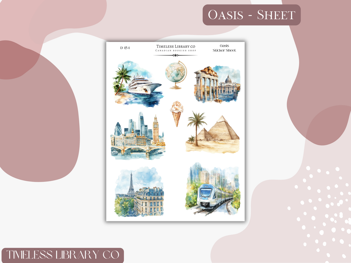 Oasis Sticker Sheet