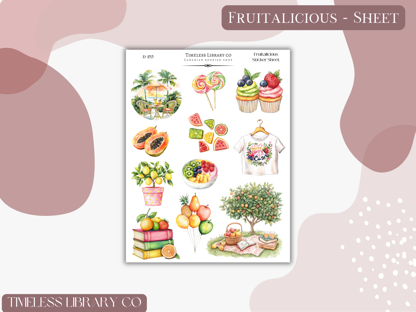 Fruitalicious Sticker Sheet