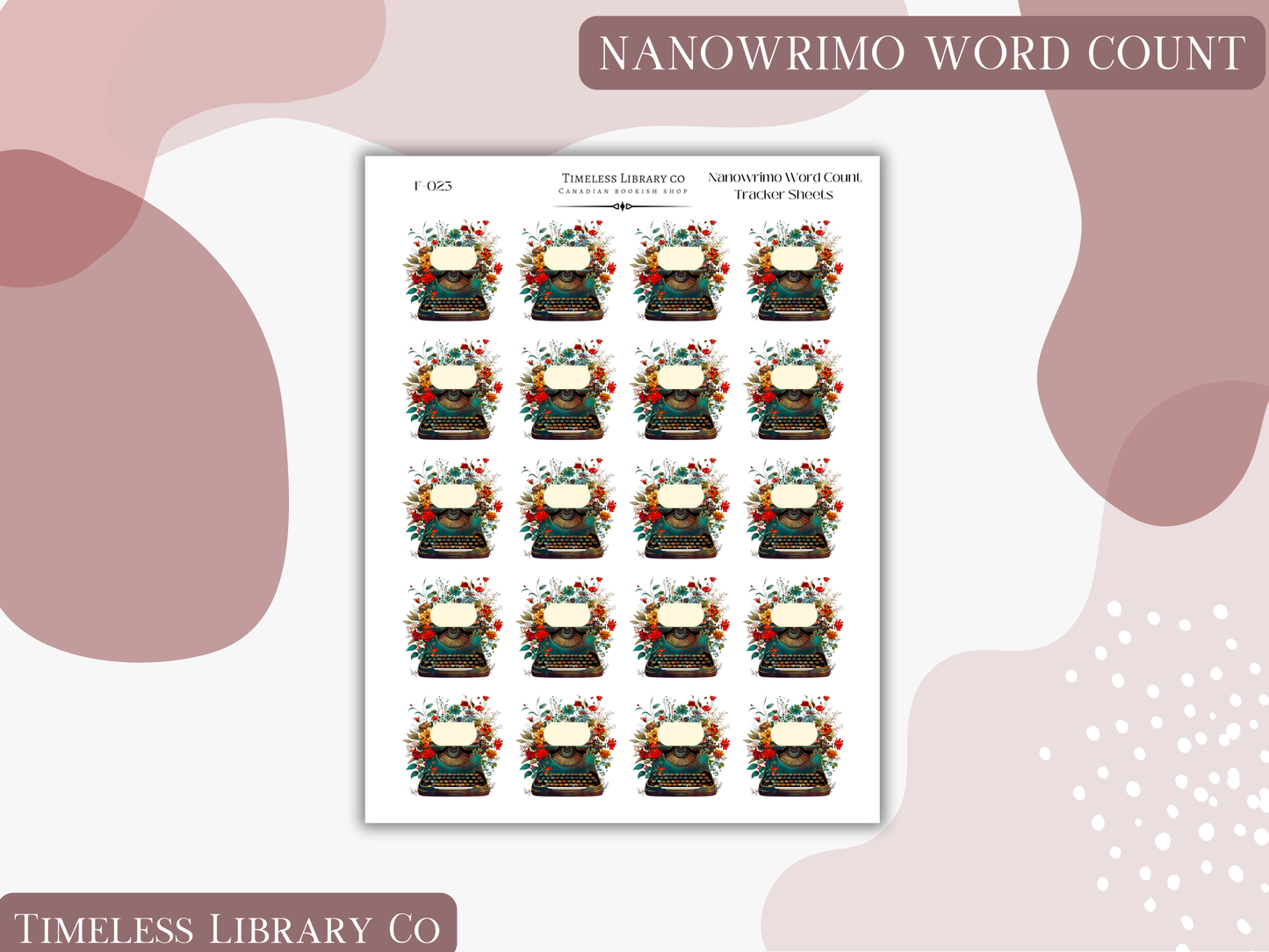 NANOWRIMO STICKER SET