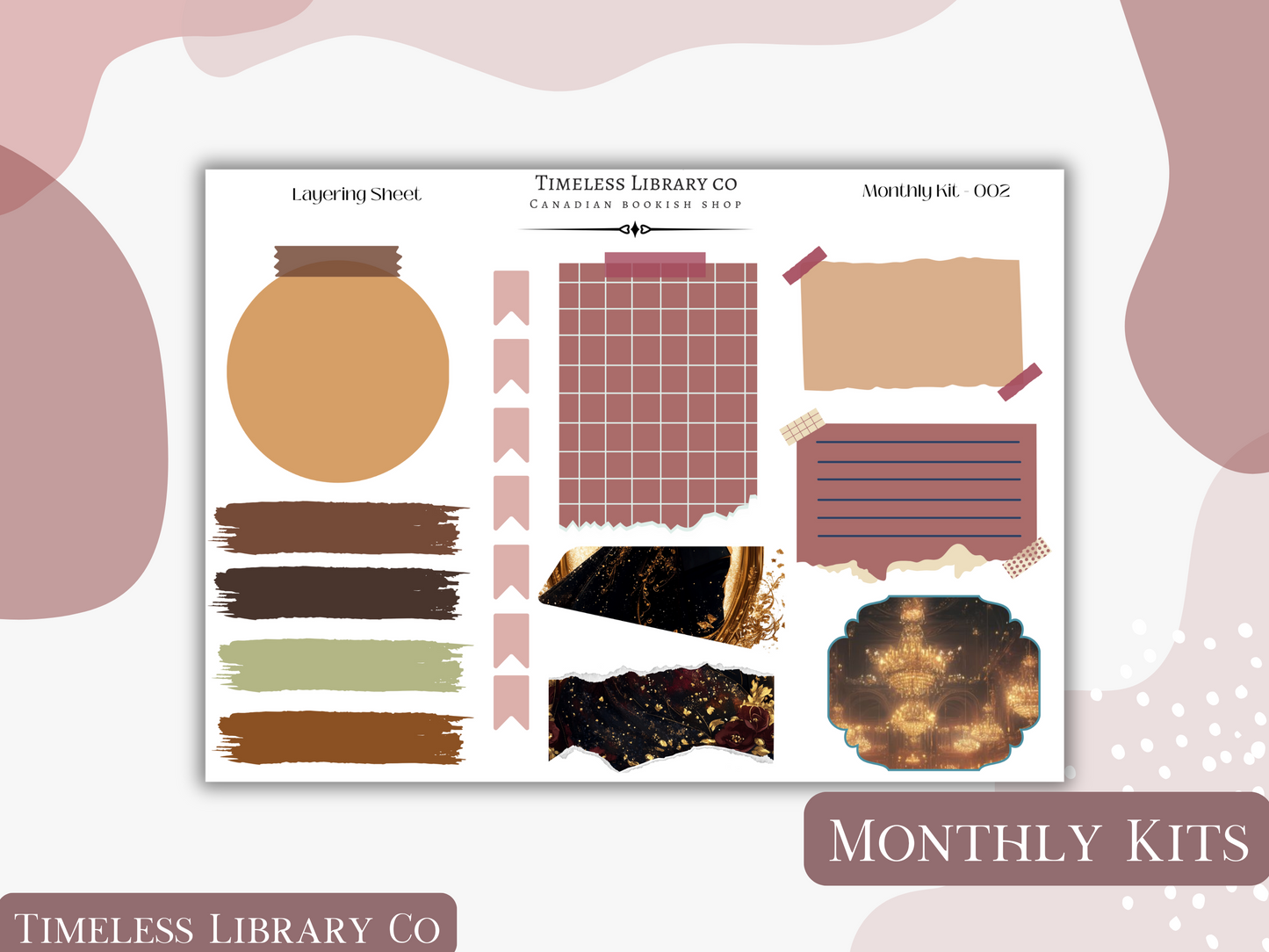 Midnight Romance Monthly Vertical Kit