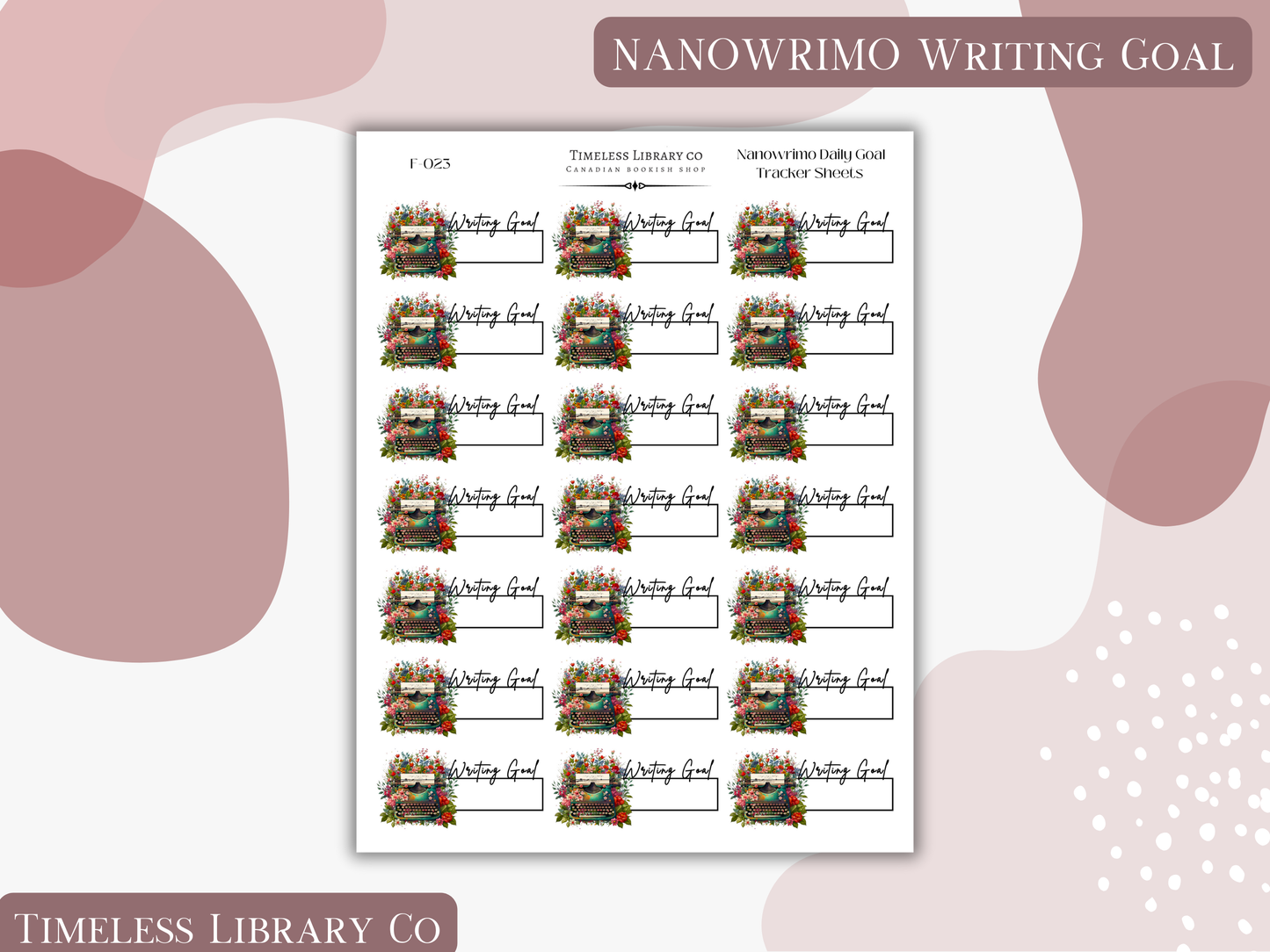 NANOWRIMO STICKER SET