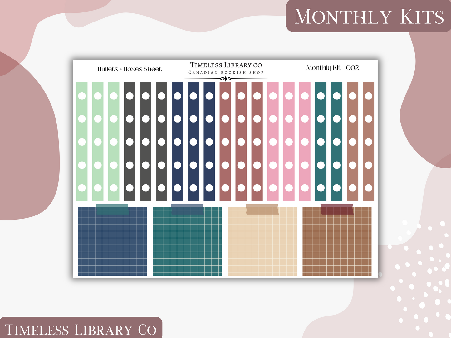 Midnight Romance Monthly Vertical Kit