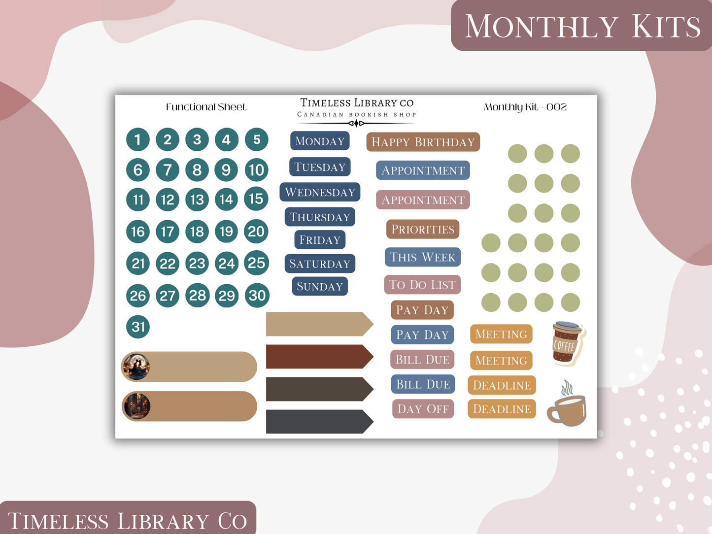 Midnight Romance Monthly Vertical Kit