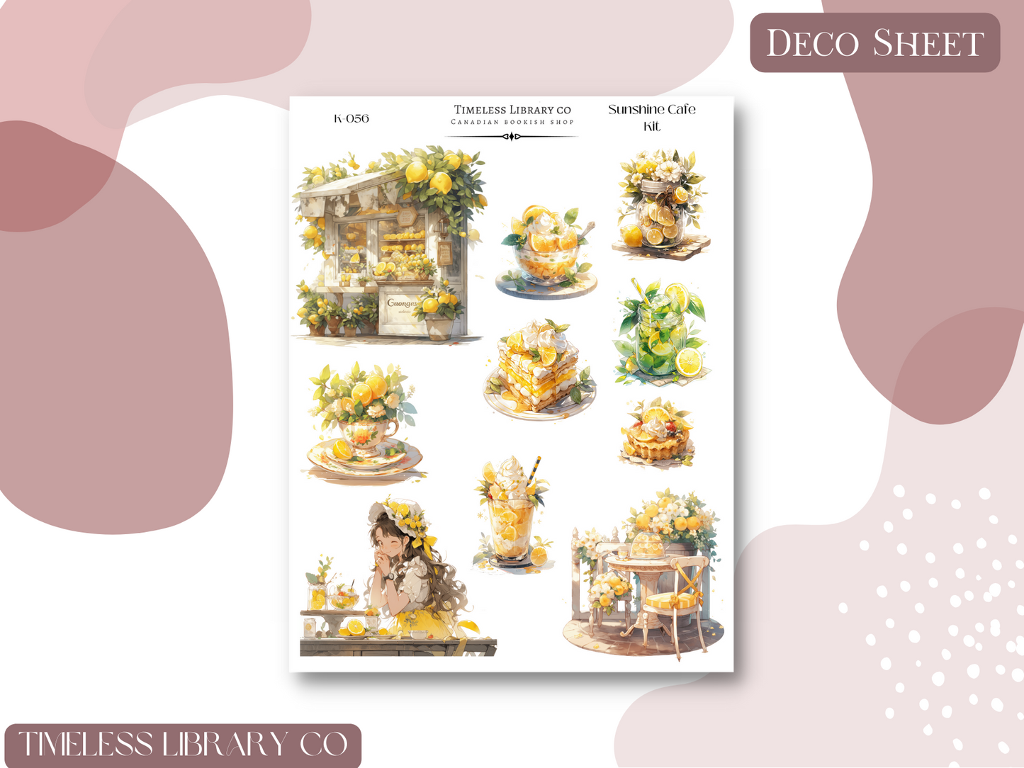 Sun Cafe Vertical Sticker Kit