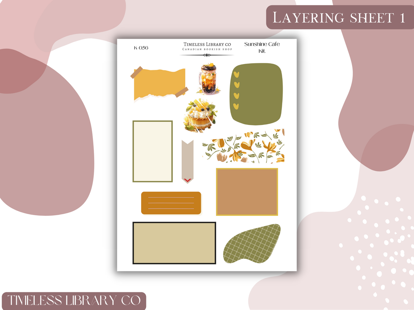 Sun Cafe Vertical Sticker Kit