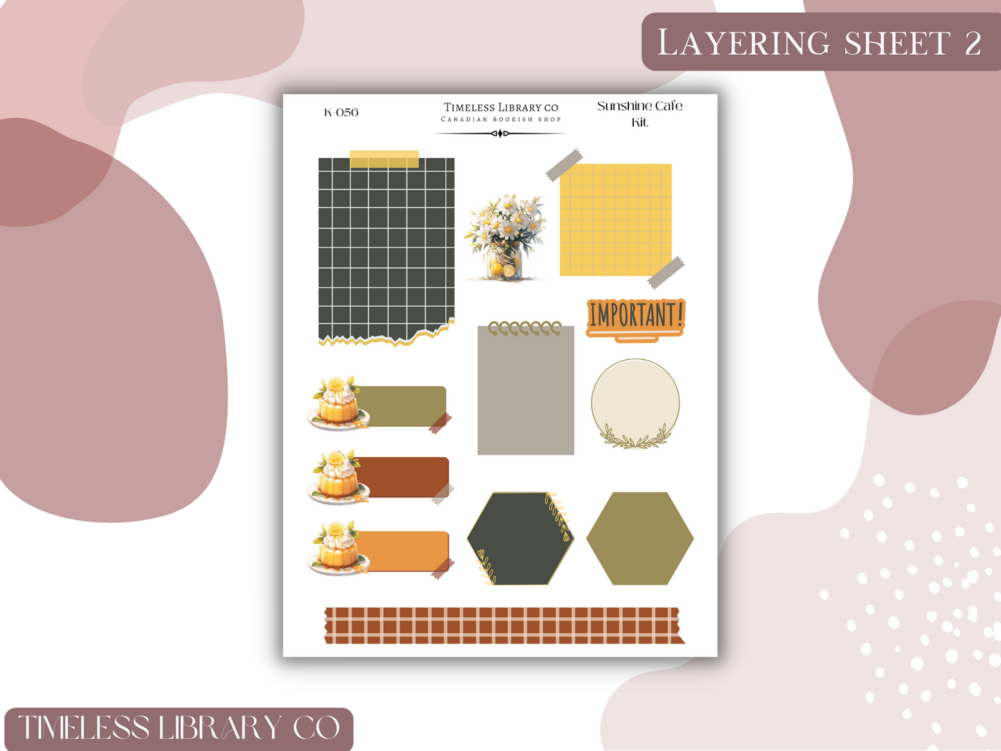 Sun Cafe Vertical Sticker Kit