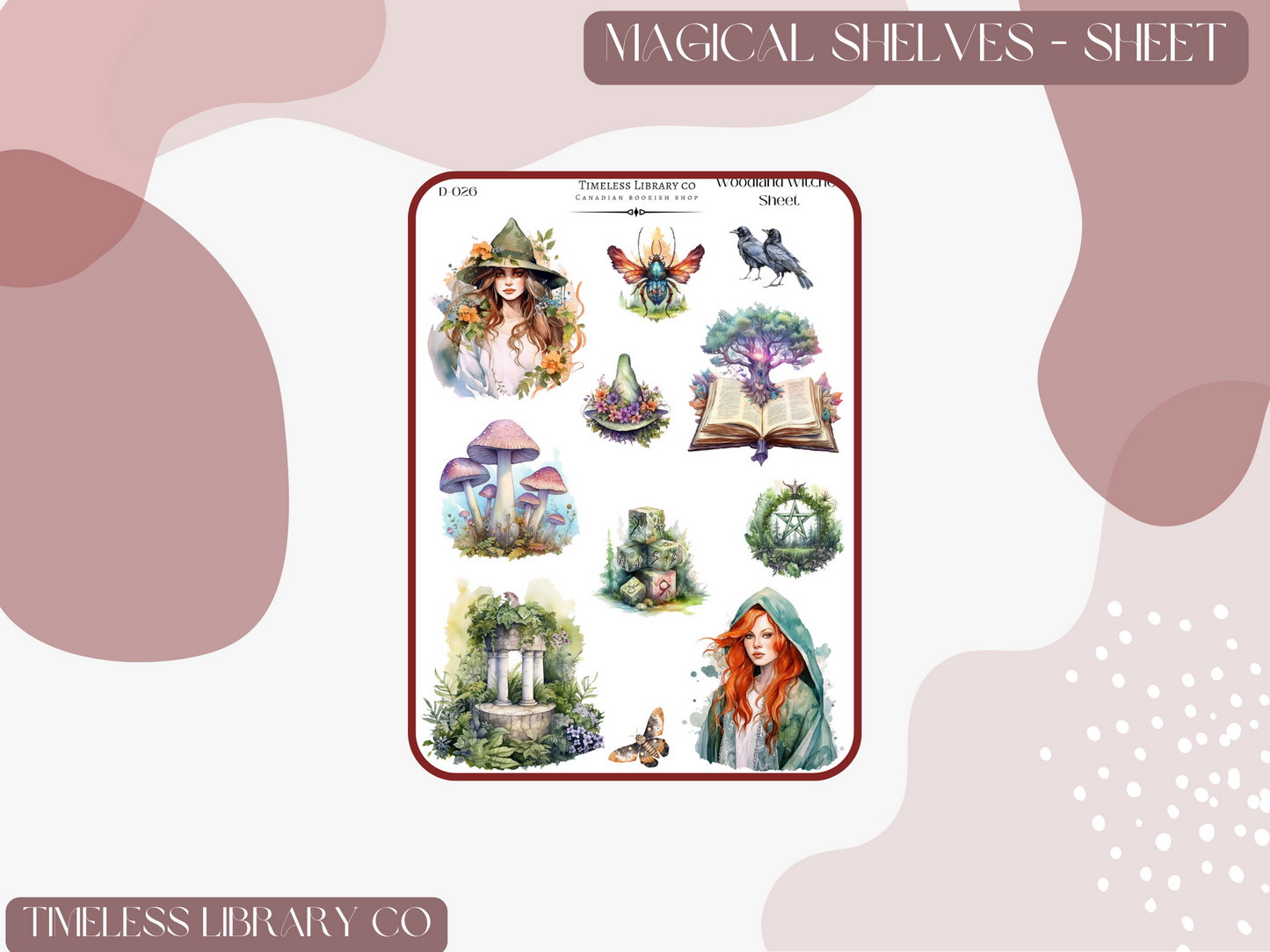 Woodland Witches Deco Sheet