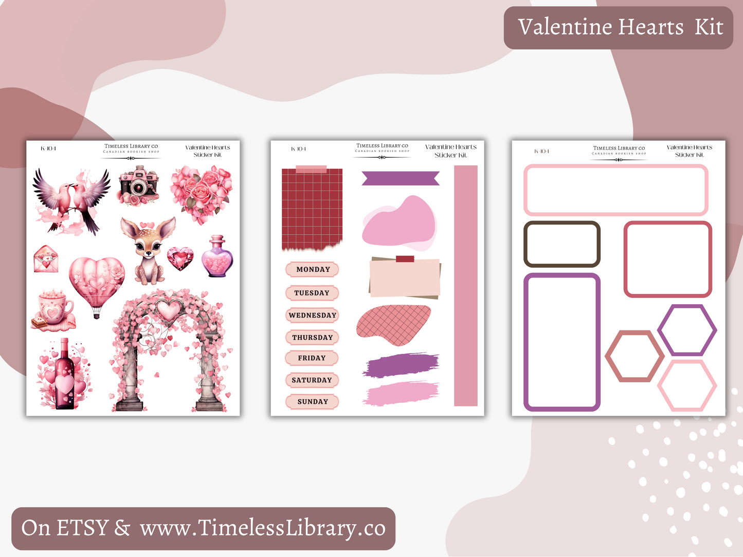 Valentine Hearts Vertical Kit