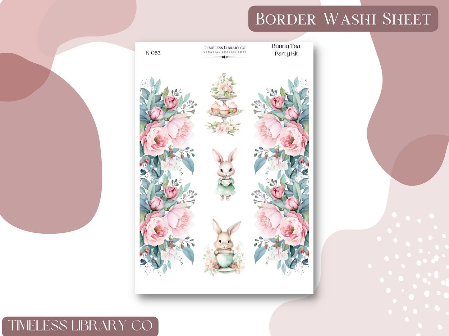 Bunny Tea Party Sticker Kit