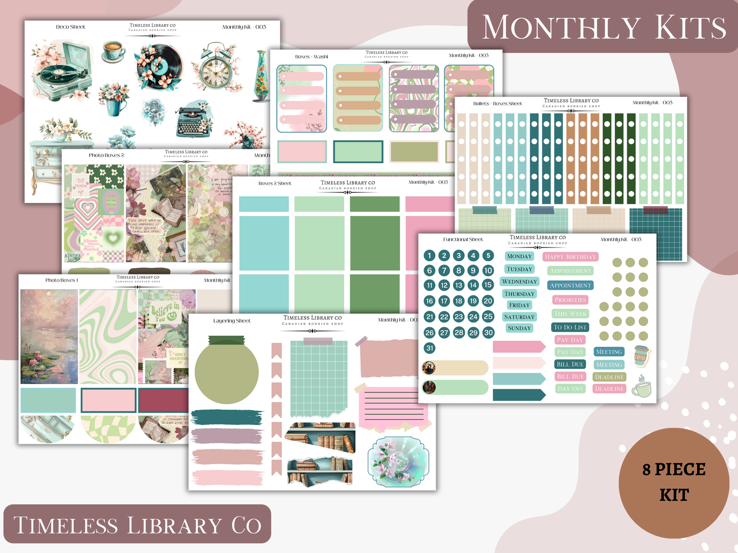Groovy Spring Monthly Vertical Kit