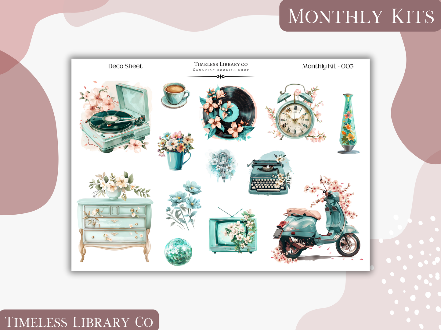 Groovy Spring Monthly Vertical Kit