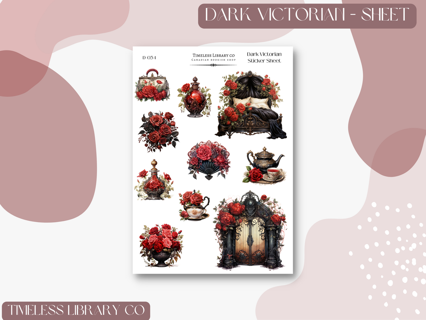 Dark Victorian Sticker Sheet