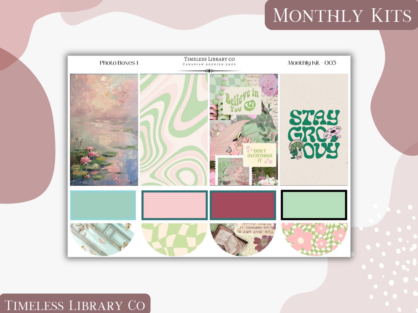 Groovy Spring Monthly Vertical Kit
