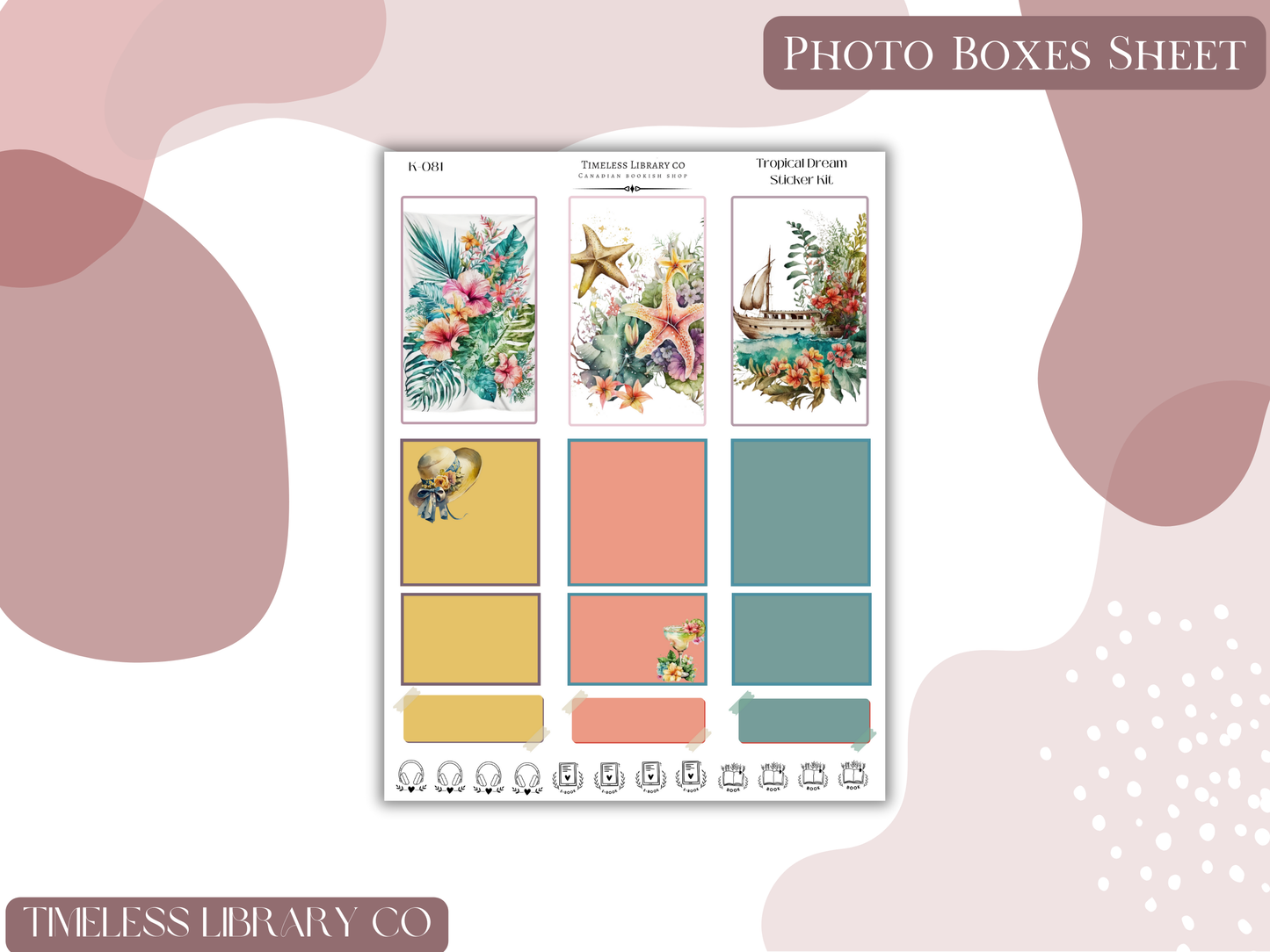 Tropical Dream Vertical Sticker Kit