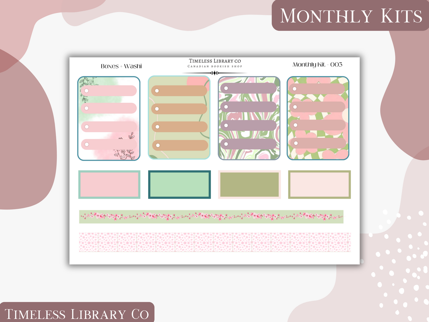 Groovy Spring Monthly Vertical Kit
