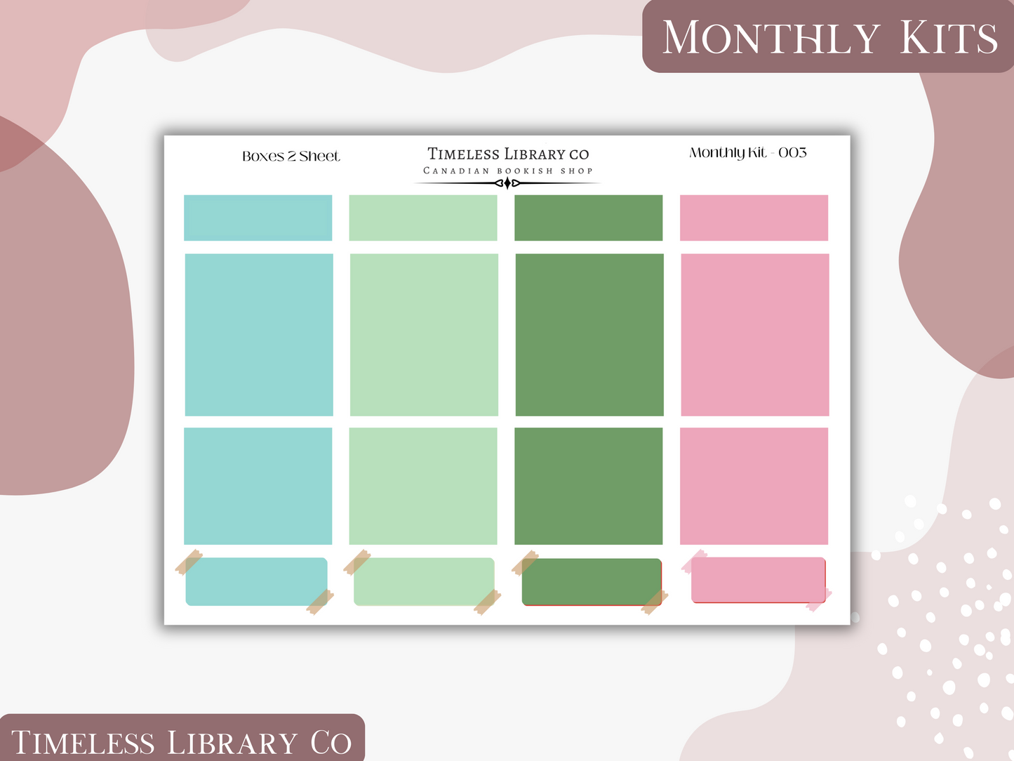 Groovy Spring Monthly Vertical Kit