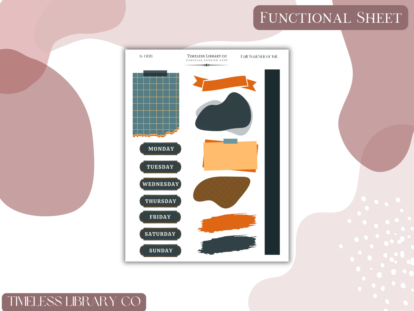 Fall Teal Vertical Kit