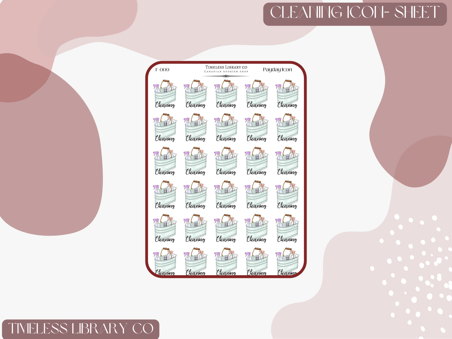 Cleaning Icon Sheet