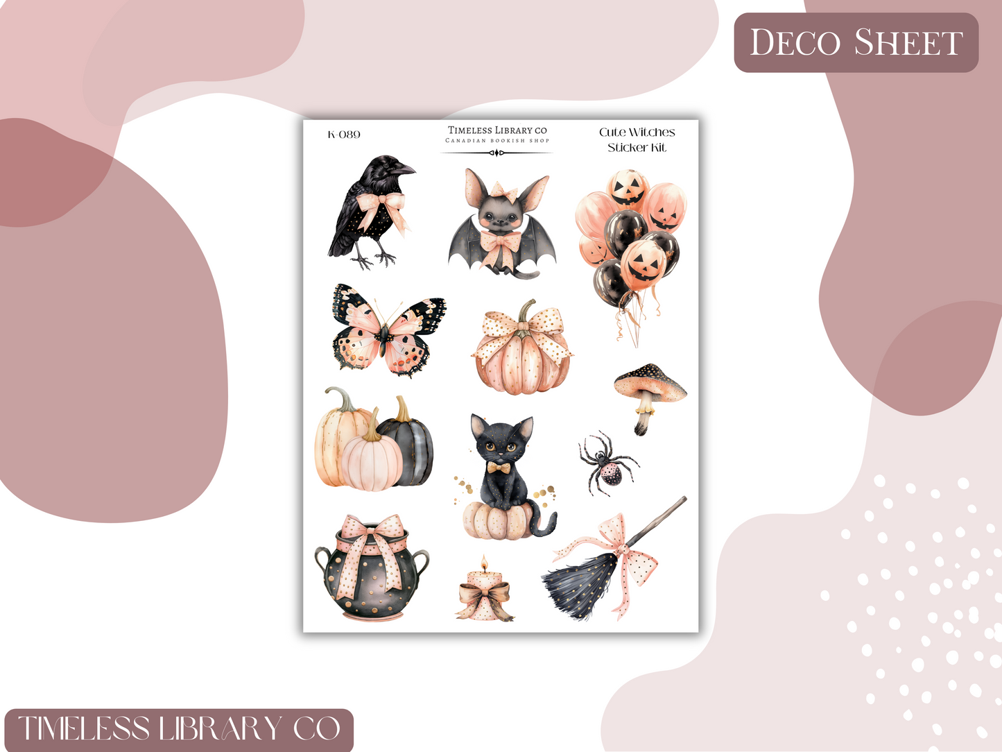 Cute Witchy Vibes Vertical Sticker Kit