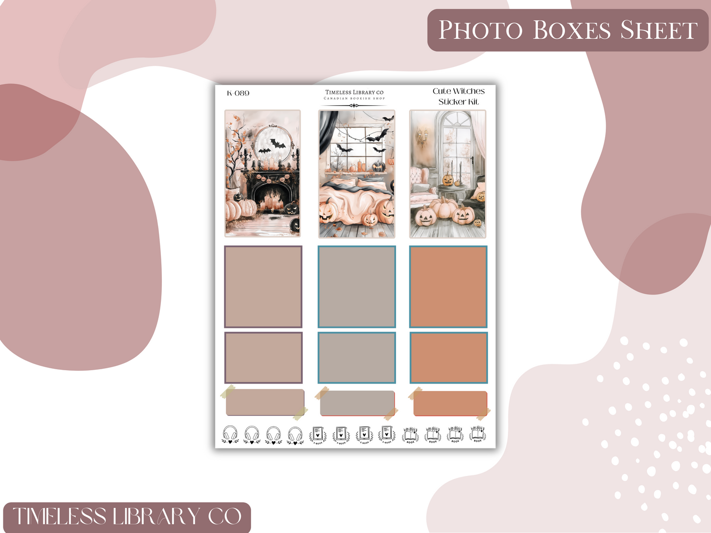 Cute Witchy Vibes Vertical Sticker Kit