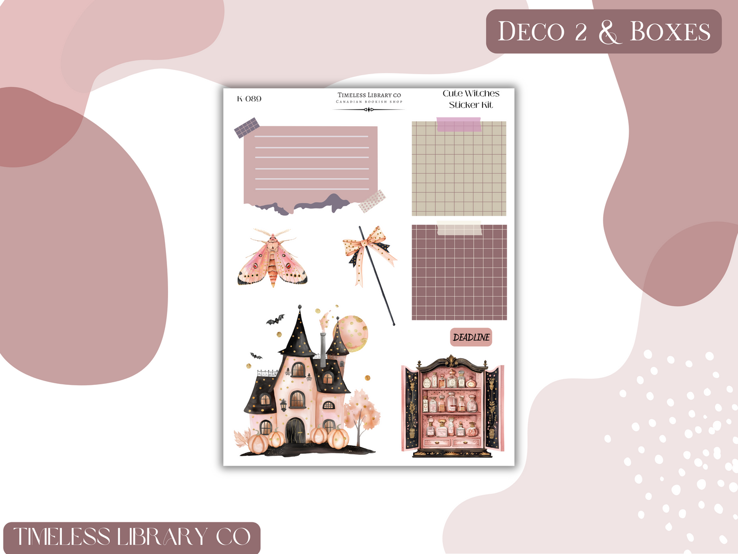 Cute Witchy Vibes Vertical Sticker Kit