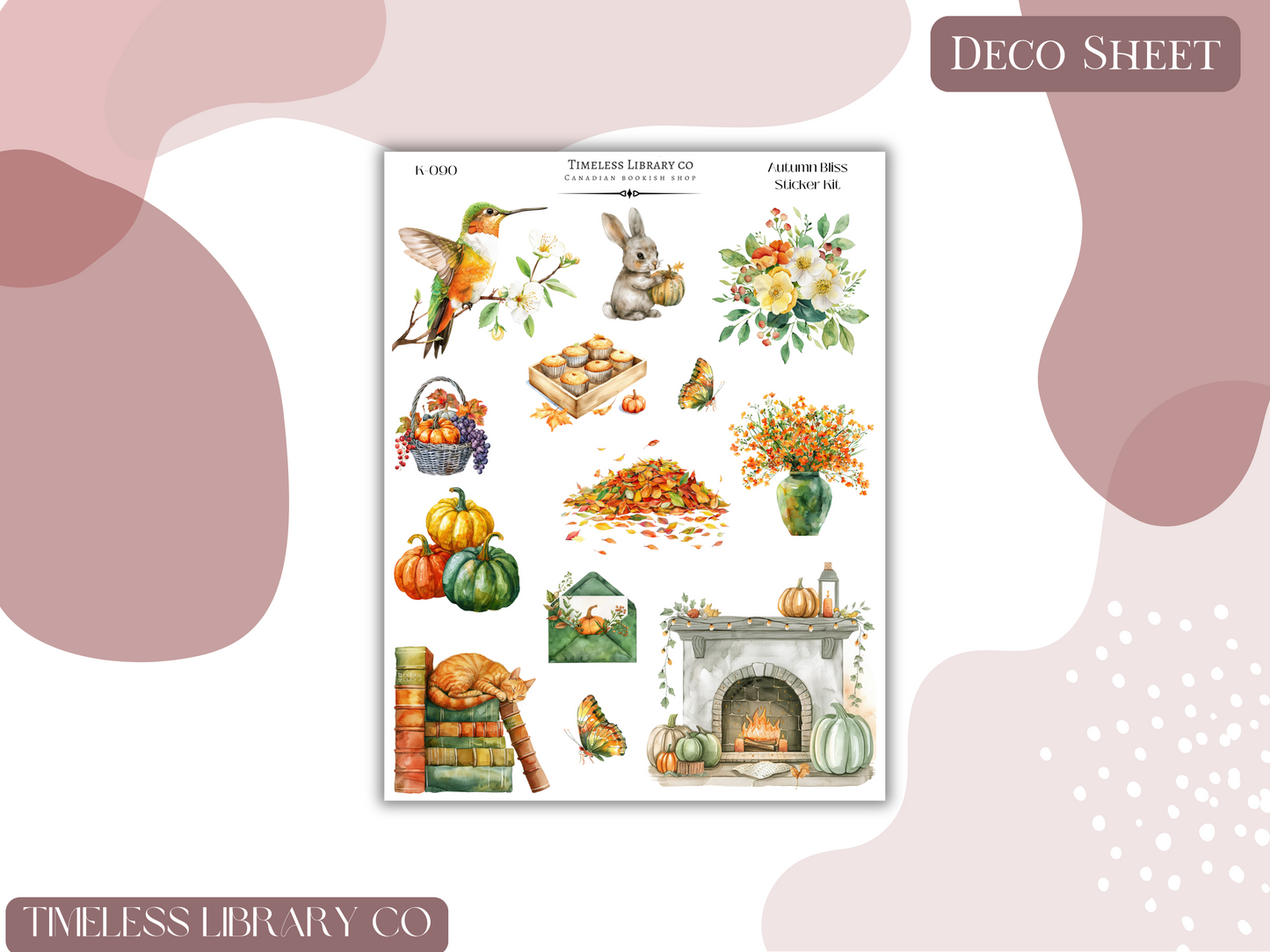 Autumn Bliss Vertical Sticker Kit