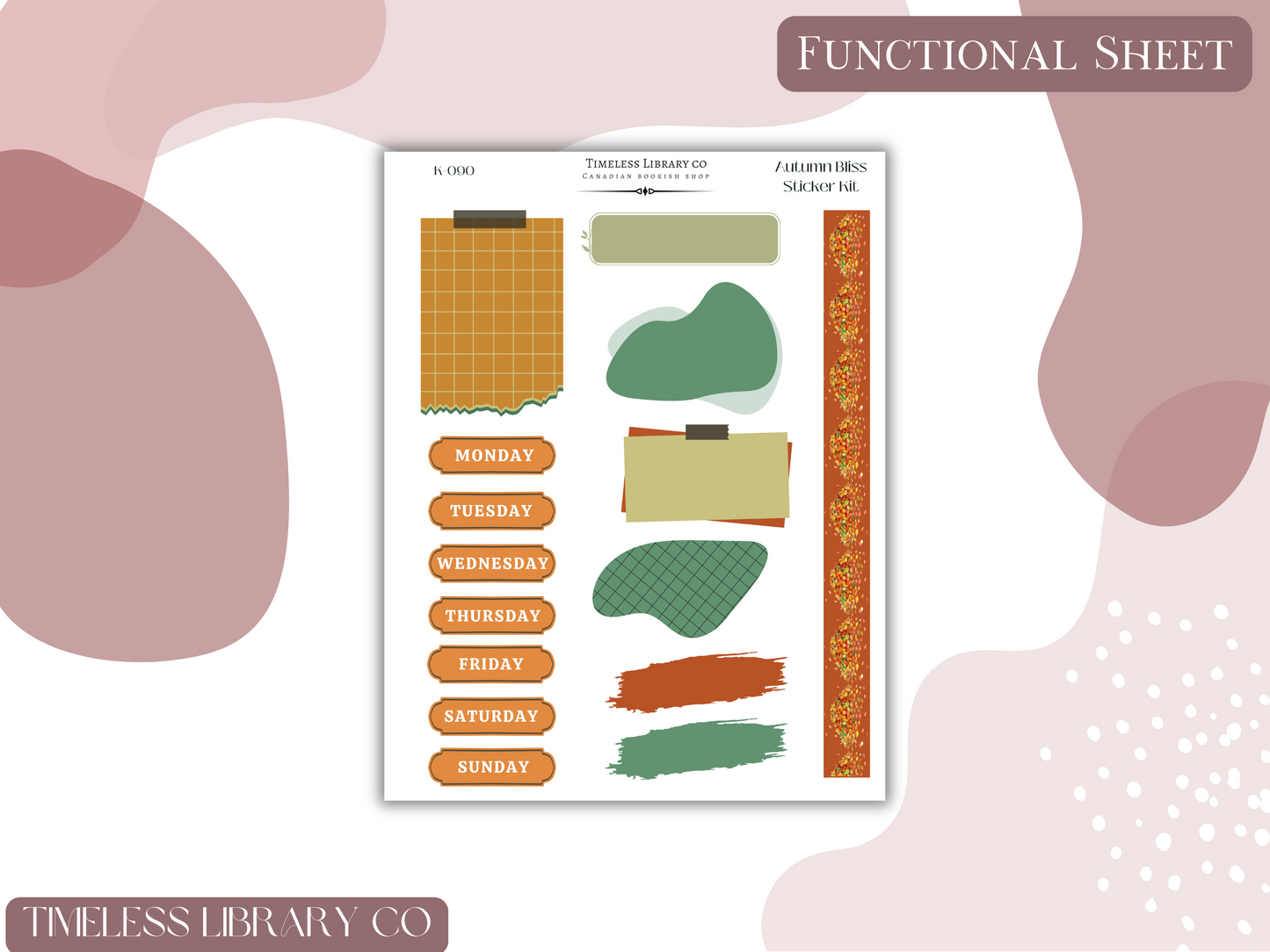 Autumn Bliss Vertical Sticker Kit
