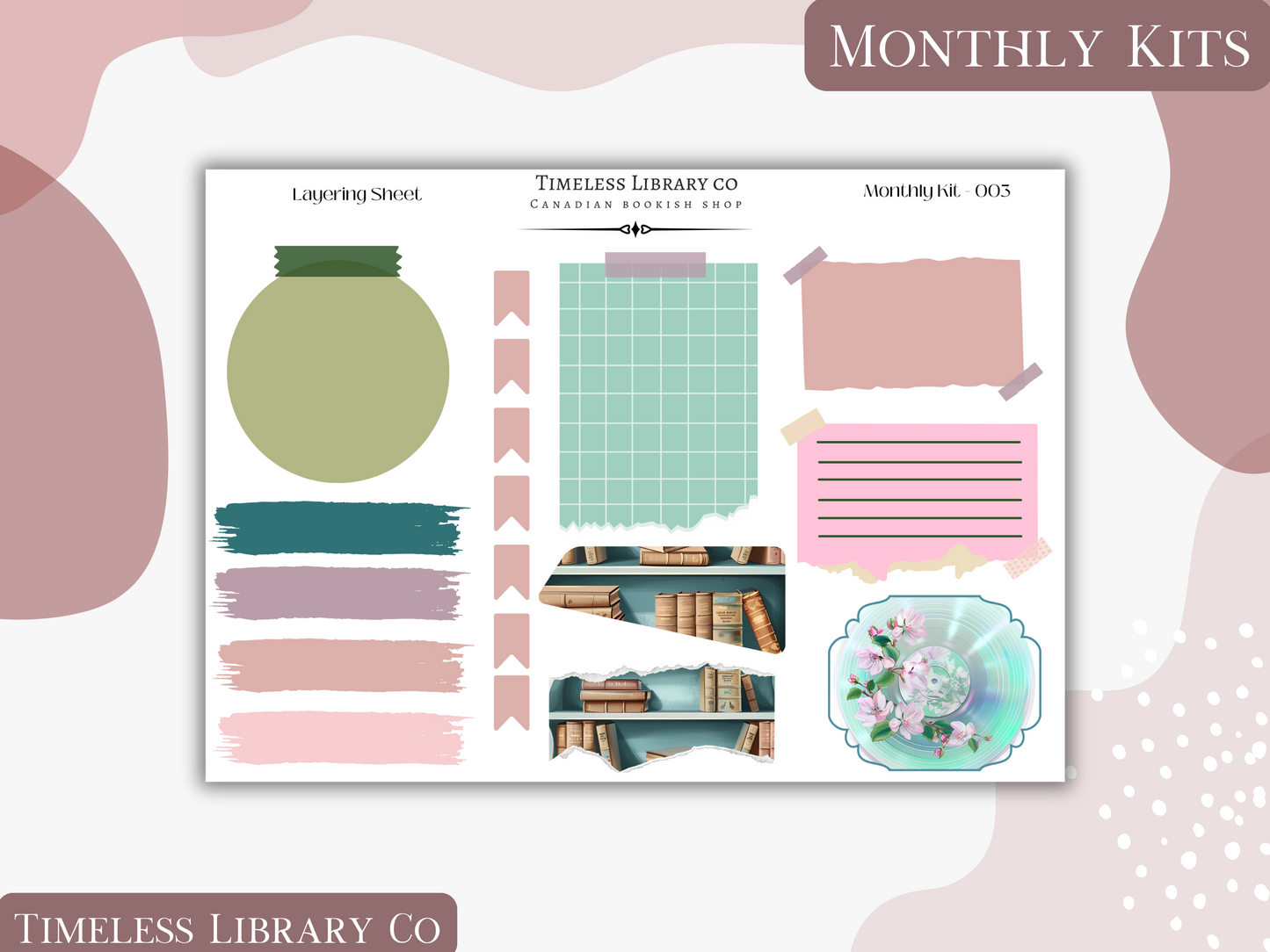 Groovy Spring Monthly Vertical Kit